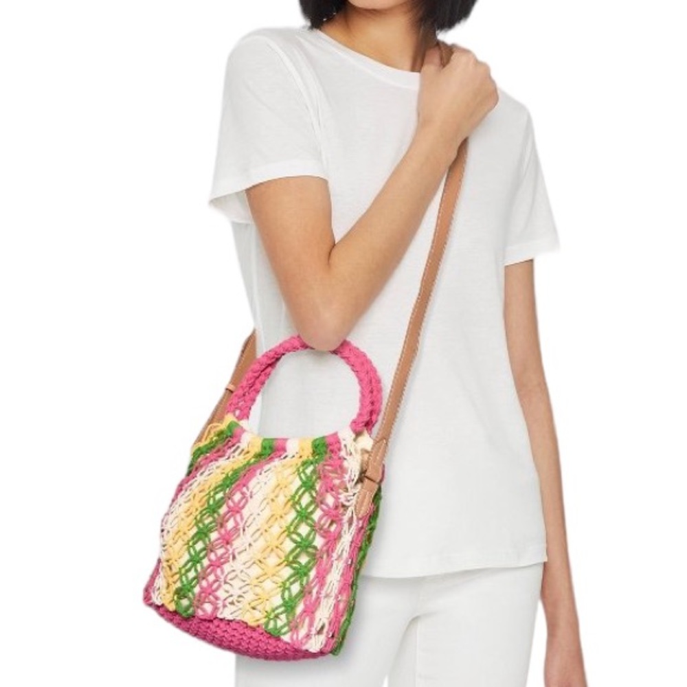 Universal Thread Striped Crochet Style Bag - Picture 2 of 15